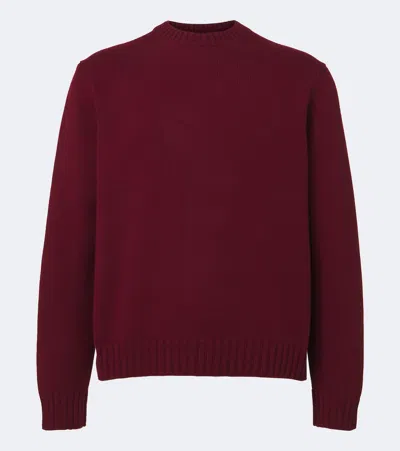 Saman Amel Gio Cashmere Sweater In Burgundy