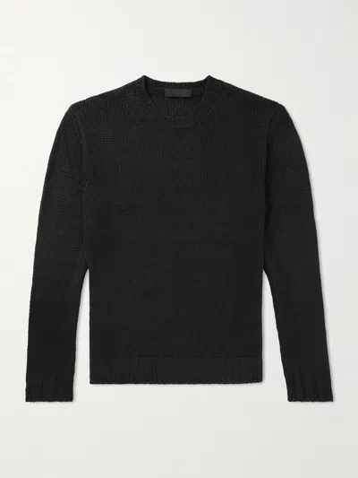 Saman Amel Gio Silk Sweater In Black
