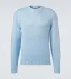 Saman Amel Gio Silk Sweater In Blue
