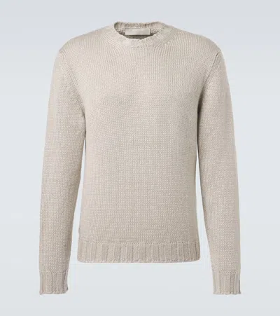 Saman Amel Gio Silk Sweater In Gray
