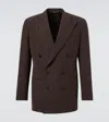 Saman Amel Linen Canvas Blazer