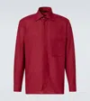 Saman Amel Linen Shirt In Red