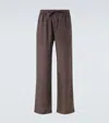 Saman Amel Linen Wide-leg Pants