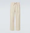 Saman Amel Linen Wide-leg Pants