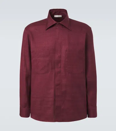 Saman Amel Regis Silk Shirt In Pink