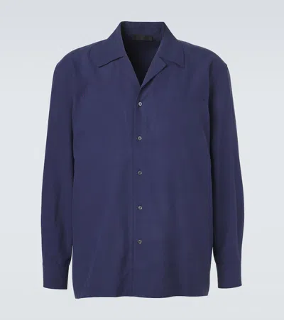 Saman Amel Silk Shirt In Blue