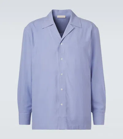 Saman Amel Silk Shirt In Blue