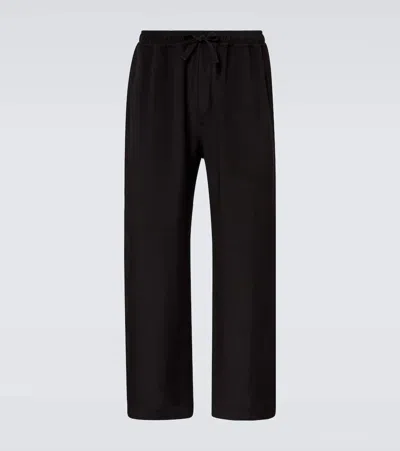 Saman Amel Silk Wide-leg Pants