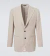 Saman Amel Single-breasted Linen Suit Jacket