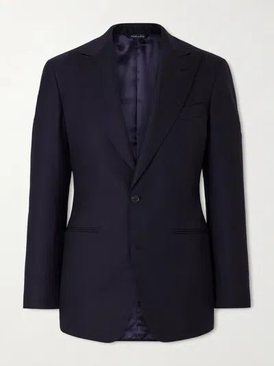 Saman Amel Wool Blazer In Blue