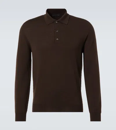 Saman Amel Wool Sweater In Brown