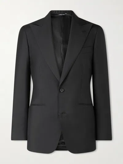 Saman Amel Woven Blazer In Black