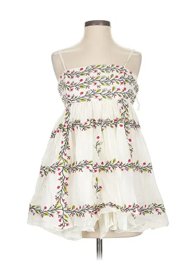 Pre-owned Samant Chauhan Cocktail Dress In White