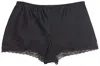 Samantha Chang Silk Tap Shorts In Black In Black