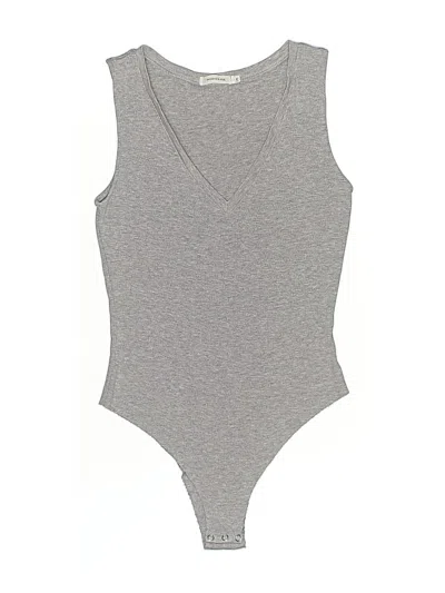 Pre-owned Samantha Eng Bodysuit In Gray