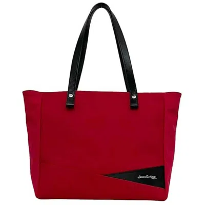 Pre-owned Samantha Kingz Color Canvas Leather Tote Bag () In Multi