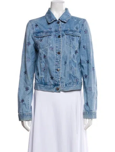 Pre-owned Samantha Sipos Denim Jacket In Blue