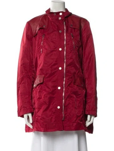 Pre-owned Samantha Sipos Nylon Jacket In Red