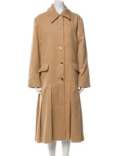 Pre-owned Samantha Sipos Trench Coat In Neutral