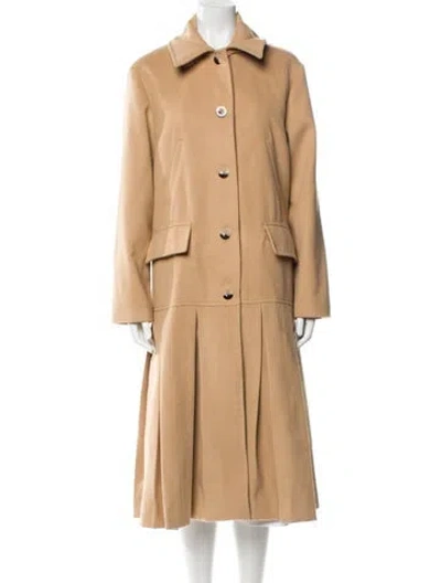 Pre-owned Samantha Sipos Trench Coat In Neutral
