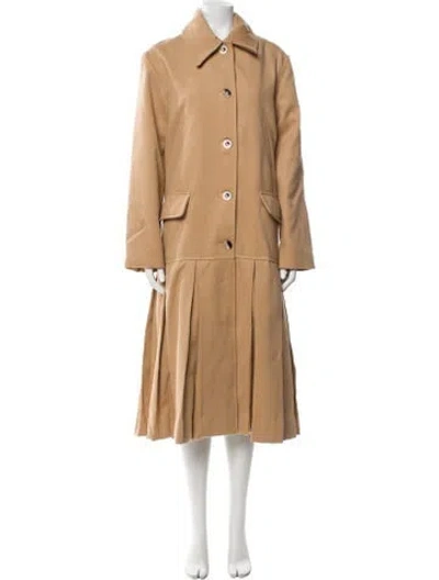 Pre-owned Samantha Sipos Trench Coat In Neutral