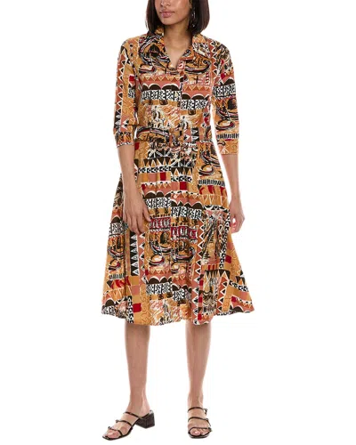 Samantha Sung Abel Shirtdress In Multi