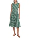 Samantha Sung Abelia Shirtdress In Green