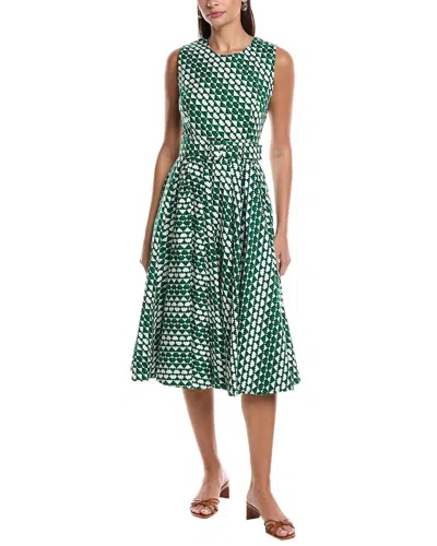 Samantha Sung Abelia Shirtdress In Green