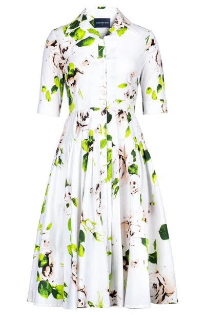 Samantha Sung Amber Shirtdress In Multi