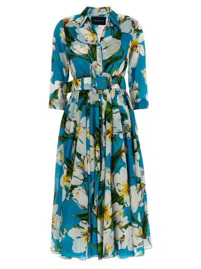 Samantha Sung 'aster' Dress In Light Blue