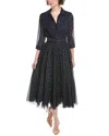 Samantha Sung Audrey Shirtdress In Black