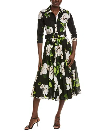 Samantha Sung Aster Midi Dress In Black