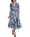 Samantha Sung Aster Midi Dress In Blue