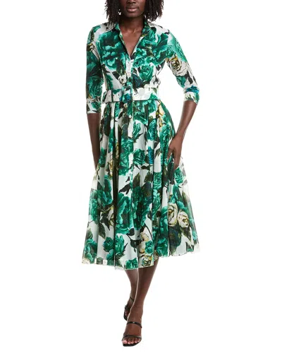 Samantha Sung Aster Midi Dress In Silver