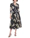 Samantha Sung Aster Midi Dress In Multi