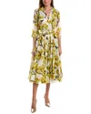 Samantha Sung Aster Midi Dress In Multi