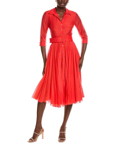 Samantha Sung Aster Midi Dress In Red