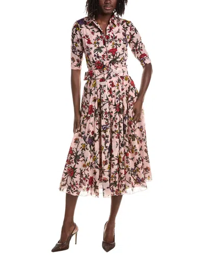 Samantha Sung Aster Midi Dress In Pink