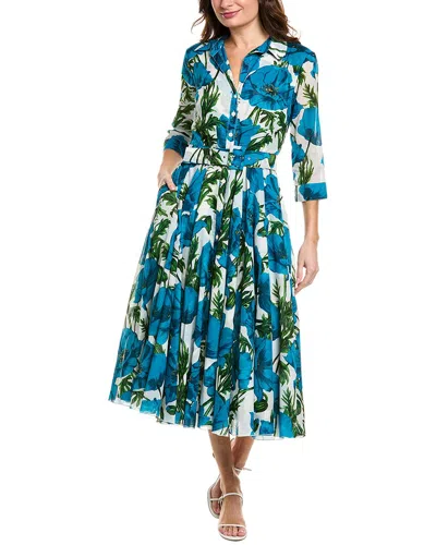 Samantha Sung Aster Midi Dress In Blue