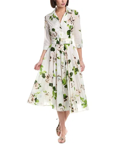 Samantha Sung Aster Midi Dress In White