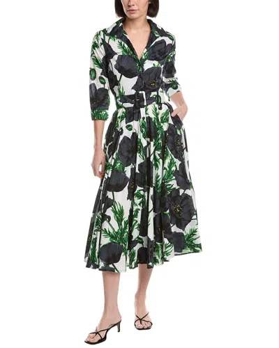 Samantha Sung Aster Midi Dress In White