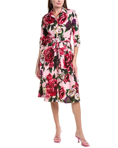 Samantha Sung Audrey #1 Shirtdress In Red