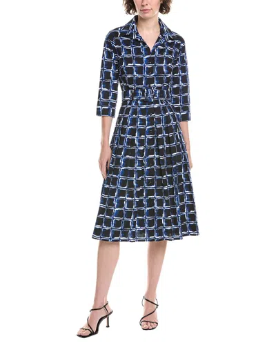 Samantha Sung Audrey #1 Shirtdress In Blue