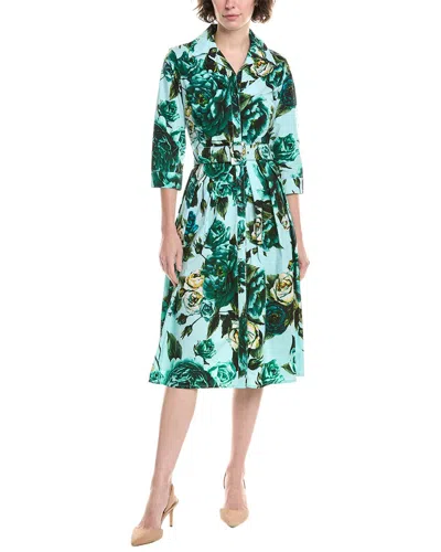 Samantha Sung Audrey #1 Shirtdress In Blue