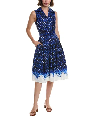 Samantha Sung Audrey #1 Shirtdress In Blue