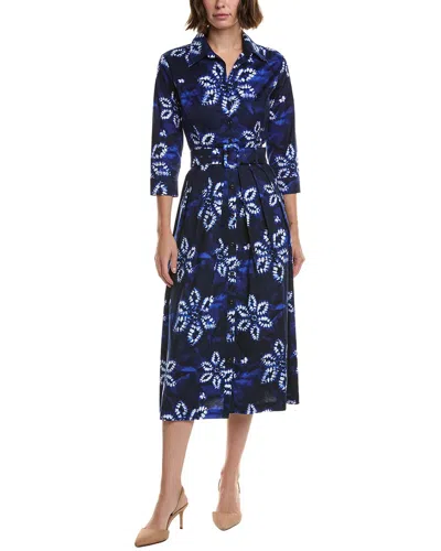 Samantha Sung Audrey #1 Shirtdress In Blue