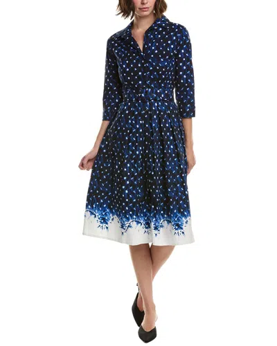 Samantha Sung Audrey #1 Shirtdress In Blue