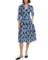 Samantha Sung Audrey #1 Shirtdress In Blue