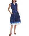 Samantha Sung Audrey #1 Shirtdress In Blue