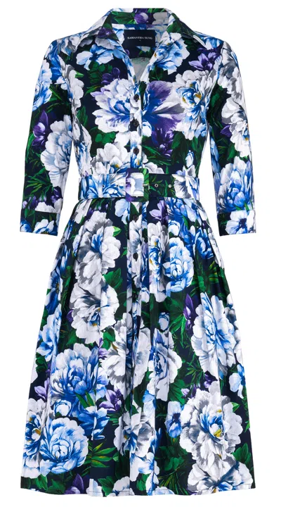 Samantha Sung Audrey 1 Shirtdress In Multi